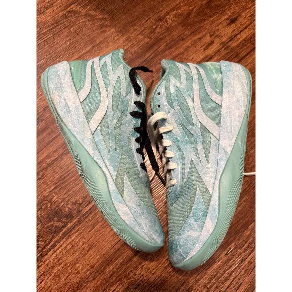Puma MB.02 LaMelo Ball Phenom Teal Basketball Shoes 378284-01 Mens 8 Womens 9.5‎